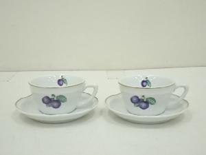 Richard Ginori　リチャードジノリ　ボンジョルノプルーン　カップソーサーペア